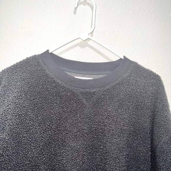 Vintage American Eagle Dark Gray Fleece Sweater - Picture 2 of 6